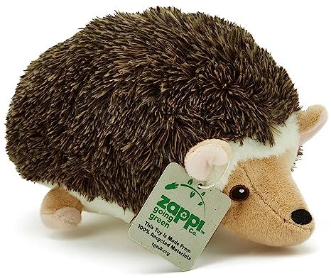 Zappi Co Peluche 100% recyclée, Hérisson (21cm de Long) Douce, câline, écologique Collection de Jouets en Peluche pour Nouveau-né Premier Enfant