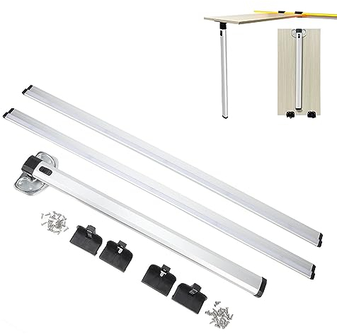 Jiawu: Metallisches Klapptischbein für Wohnmobile und Yachten, Abnehmbar, 28,5 Zoll zusammenklappbar, 38,6 Zoll Doppelführungsschienen, Aluminiumlegierung, Modernes Design