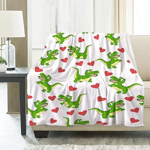 Kuscheldecke GrüNer Dinosaurier Kuscheldecke Flauschig als Geschenke für Frauen Männer Extra Weich Warm Decke als Sofaüberwurf Tagesdecke oder Wohnzimmerdecke - 220 x 240 cm