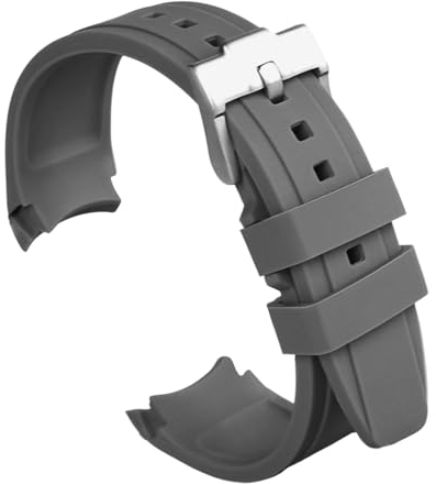 uEmoh Uhrenarmband für Moonswatch, gebogen, keine Lücken, weiches Silikon, Omega X Swatch Moonwatch-Armband, Speedmaster, 20 mm, Schnellverschluss-Uhrenersatzarmband, für Herren und Damen, 20mm