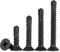 FandWay 100 Pièces M4.2 x 16mm Vis Autoperceuse à Tête Plate, Vis Autotaraudeuses à Tête Fraisée, Cruciformes en Acier Carbone Oxyde Noir Pour Tôle D'acier, Aluminium, Bois, Plastiques