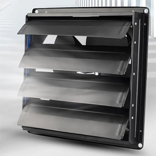 BEOTAY Extractor De Aire Obturador,Profesional Ventilador Industrial,1400R/MIN Extractor Cocina,Carcasa Metálica,Ventilador Extractor para Fábrica, Taller,Almacén,16 Inches