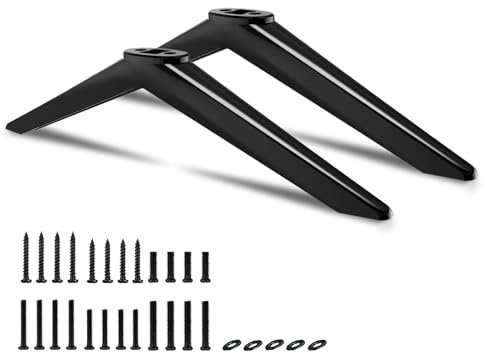 Yaotieci TV Legs for Onn Roku TV Stand Legs, Base Stand Only for Onn Roku, Please Measure The Distance Between The Centers of The TV Holes, with Screws and Instruction