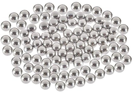 Mischkugeln,100 PCS Farbmischkugeln Edelstahlkugel Farbe Rührkugeln für Modell Acrylfarbe Edelstahl Güteklasse 304 Mischkugeln Modell Farbe Mixer 5,5mm Stahlkugeln