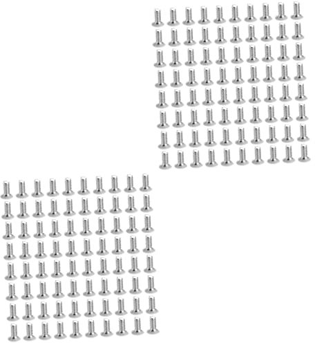 DOITOOL 400pièces Vis Blanches Pour Plaques Murales Vis De Couverture De Électrique Accessoires De Remplacement Pour Commutateurs Et