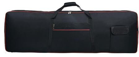 Amagogo Hülle für elektronisches Keyboard mit 88 Tasten, tragbar, wasserdicht, vielseitig einsetzbar, staubdicht, mit Griffen, verstellbaren Schultergurten, 140x45x17cm