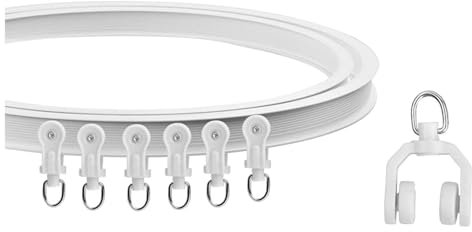 Binario Per Tende Da Soffitto Binario Per Soffitto Curvo Pieghevole Per Binario Per Tenda Da Doccia A Forma Di L, U, Cerchio Aste Per Tende Per Camper Divisorio