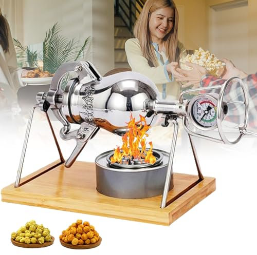 Máquina para hacer palomitas de maíz de mano, minimáquina para hacer palomitas de maíz de acero inoxidable 304, máquina para hacer palomitas de maíz china antigua, olla a presión para palomi