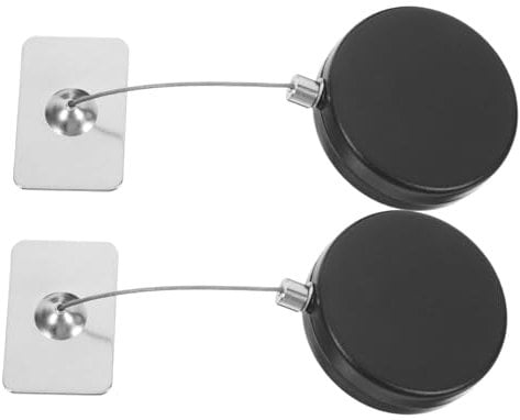 HOMSFOU 2pcs Anti-Theft Wire Rope Lock Padlock Retractable Security Cable Lock Retractable Laptop Lock Retractable Laptop Cable Lock Combination Cable Lock Retractable Cable Lock Black Abs