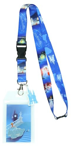Disney Lanière porte-badge avec breloque en caoutchouc de 5,1 cm