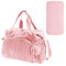 VAVPUP Sac à langer robuste pour enfants, sac à langer polyvalent pour les déplacements, sac portable avec housse à tétine, sac d'hôpital pour bébé facile à nettoyer, Rose, 45 x 30 x 23 cm