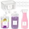 4PCS Jars for Laundry Storage Containers,Liquid Acrylic Laundry Detergent Jar, Washing Powder Storage Container,Laundry Room Accessories for Fabric Softener, Washing Pods, Bath Bombs