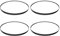AUNANGLJSCS Paquet de 4 Lames de scie à Ruban 1830x6.35x0.4mm/72 x 1/4 x 0.016 , 6 Lames de scie à Ruban TPI SK5 for Couper Le Bois, Le PVC et l'aluminium Fin