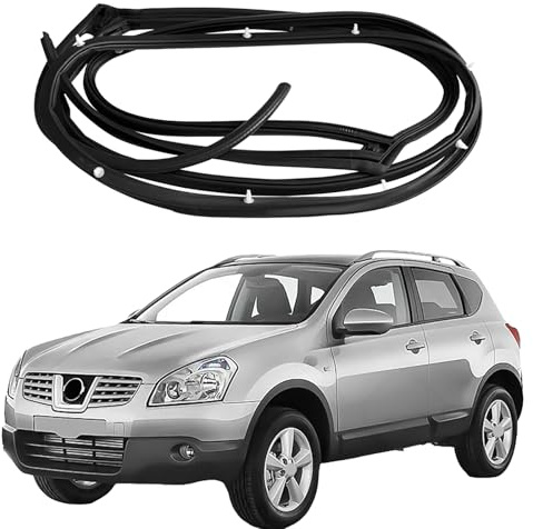 MENGLX Car Door Seal for Nissan Qashqai 2008 2009 2010-2014 80831JE20A-A098 80830JE20A-A098 82831JE20A-A098 82830JE20A-A098,Automotive Weather Stripping,Car Door Rubber Seal Strip,Edge Guard