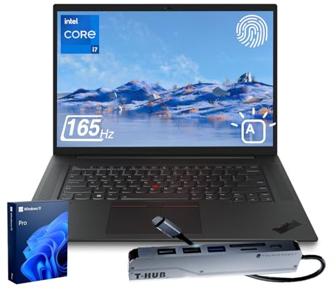 Lenovo ThinkPad P1 Mobile Workstation Laptop, 16 2.5K 165Hz, Intel Core i7-13800H vPro, NVIDIA RTX A1000, 64GB DDR5, 4TB SSD, Thunderbolt 4, Fingerprint, Backlit, FHD IR Webcam, Win 11 Pro, w/Bundle