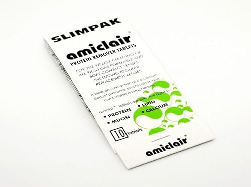 FNM Home & Beauty Weekly Lens Care Bundle – Includes Amiclair Enzymatic Cleaner Tablets – 10 Tablets