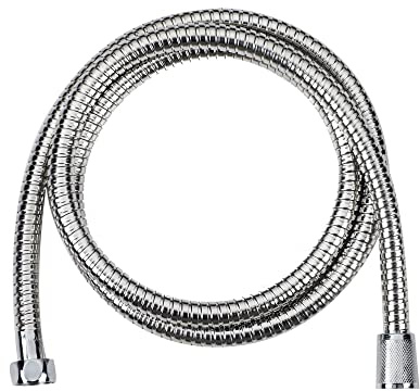 Blue Canyon Marino Stainless Steel Shower Hose, 2 Meter Length, Chrome