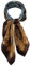 TigerTie Damen Nickituch Halstuch in braun beige türkis gemustert - Größe 60 x 60 cm