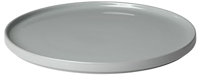 blomus Servierteller Pilar | Farbe Mirage Gray | 32L x 32B x 2H cm | Essteller Grau | Dinnerteller aus Keramik