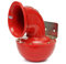 NICOLIE 12V Metal Red Eléctrica Bull Horn Super Fuerte Sonido Furioso W/Pull Palanca Coche Camión