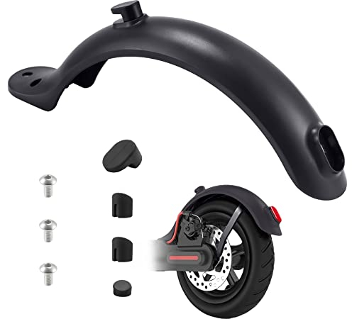 Kyrio Scooter Hinterer Kotflügel Schutzblech für Xiaomi M365 / M365 Pro Scooter Ersatzzubehör Teile mit Schrauben und Schraubkappen (schwarz)