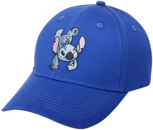 Disney Women's Baseball Cap Lilo & Stitch Curved Brim Snap-Back Hat, Lilo Blue
