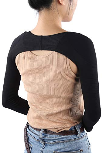 CHICIRIS Frauen Oberarm Shaper Körper Kompressionshülsen, Rücken Korrektur Schulterschutz Arm Ärmel Haltung Haltungskorrektor Arm Abnehmen Shaper
