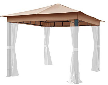 Ersatzdach 3x3 m für Sunset Premium ca. 220 g/m² Cappuccino