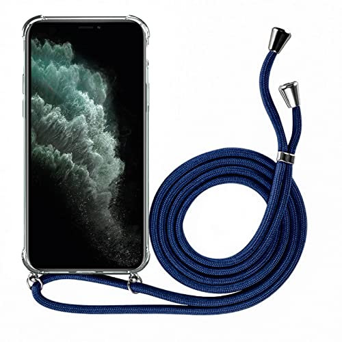 CoolGadget Handykette Hülle für iPhone 6 Plus/6S Plus mit Band Blau