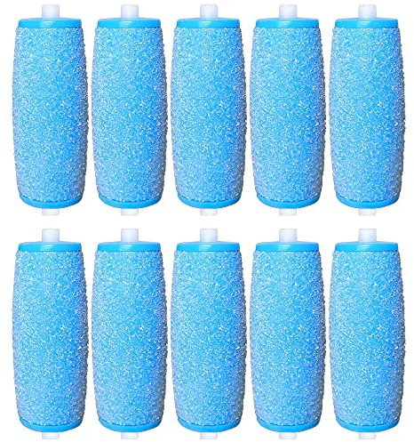 Hsthe Sea 10er Pack Extra Grob Mineral Ersatzrollen, Hornhautentferner,Ersatzrollenkopf Nachfüllpackungen für mit Diamantpartikeln für die Elektrischen Hornhautentferner,Pediküre Fußpflege Set