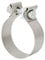 Tbest Exhaust Seal Clamp, Universal Band Clamps Rustproof Muffler Clamp High Hardness for Downpipe Header Manifold(3 ies) Sier 3 i exhaust clamp clamps 65.5mm band
