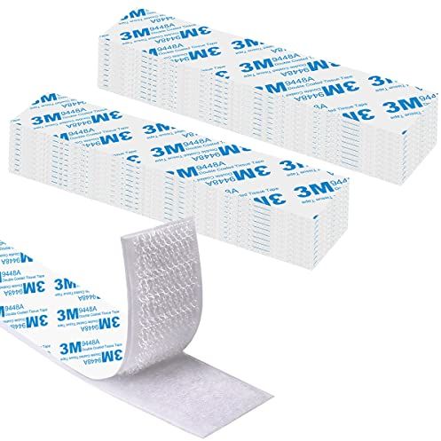 Belcro Adhesivo Doble Cara Extrafuerte, Hook y Loop Adhesivo Blanco Reutilizable 20 piezas 2 x 10cm Hook y Loop Tape Cuadros Para Alfombra, Doméstica