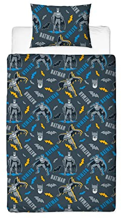 BATMAN Official Single Duvet Cover Set