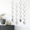 Qunclay Tropfenspiegel, Wandkunst, dekorativer Spiegel, Wanddekoration, lang, schmal, Kunst für Wohnung, Wohnzimmer, Badezimmer, Schlafzimmer, Eingangsbereich