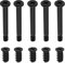 VGOL 100PCS Computer Case Fan Screws Kit PC Fan Screws Housing Radiator Screws Computer Chassis Fan Components 50PCS #6-32x30mm & 50PCS M5x10mm Black
