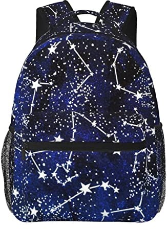 ASEELO Glow In The Dark Rucksack Kinder Rucksack Laptop Taschen Colleg Rucksäcke modisch und niedlich 39,9 x 29 x 19,8 cm, Schwarz, Einheitsgröße