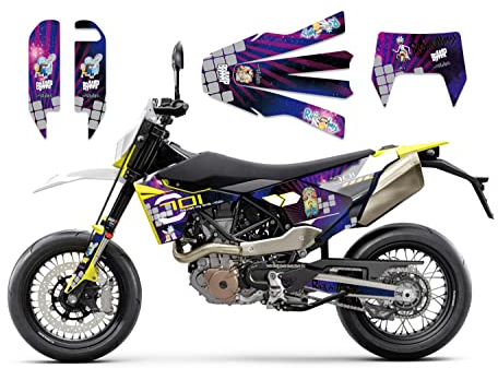 race-styles Aufkleber kompatibel mit Husqvarna 701 Supermoto | Dekor Design Rick-Morty