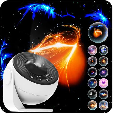 Star Projector Galaxy Light, 13 in 1 Planetarium Projector with Timer | Nebula & Milky Way Night Light for Ceiling | LED Space Galaxy Lamp Bedroom Decor for Adults Kids