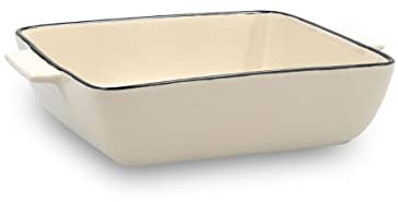 Quid Cocco Casserole carrée en grès four 20 x 16,5 x 4,5 cm