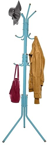 X CLICK - Portemanteau sur pied, âne, vêtements, entrée, porte-manteau, porte-manteau, porte-manteau, valet de nuit, entrée - Entrées modernes - Entrées - Portemanteau bleu
