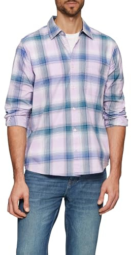 s.Oliver Herren 2156027 Hemd kariert, Regular Fit