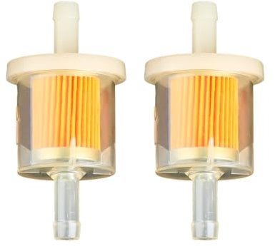 GroveEss 2 PCS Universal Fuel Filters-Filtration Speed Quick Fuel Filter Universal Inline Fuel Filter Compatible for 8mm Pipes of Motorcycle Scooter Generator Lawnmower Forklifts Cars
