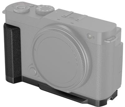 SMALLRIG Poignée en Forme de L pour Panasonic LUMIX S9, Poignée Ergonomique en Silicone avec Plaque à Dégagement Rapide Intégrée pour Arca - 4517
