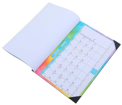 STOBOK 2025 stehender Flip-Desktop- Zeitplan Spiralkalender Memo- Kalenderplaner bürobedarf jahreskalender tischkalender Wandkalender beachten Eisen