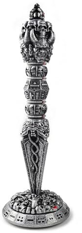 Dadi a Bacchetta Unici DND Spinner Cranio Torre Roulette Dungeons and Dragons Set Meccanici in Metallo per Gioco di Ruolo Giochi a Tema Steampunk