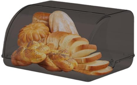 Buhyujkm Brotbox, Küchentheke, Lebensmittel-Organizer mit Deckel, Brotaufbewahrung, Desktop-Aufbewahrungsbox für hausgemachtes Brot, Bagel, Muffins, Brötchen