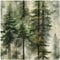 HAOKHOME Forest Wallpaper Self Adhesive Tree Wall Paper Wood Removable for Bedroom Green Contact Paper 3m x 44.5cm