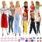Ropa y Accesorios para Muñecas Compatible con Barbie Ropa, Incluye Moda 6 Top 6 Pantalones 10 Perchas 6 Pares de Zapatos Casual 6 Accesorios Musicales 1 Vaso Cool al Azar para Muñecas de 11.5 pulgadas