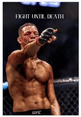 doegka Nate Diaz Leinwand-Poster, Wandkunst, Dekordruck, Bild Gemälde für Wohnzimmer, Schlafzimmer, Dekoration, 30 x 45 cm