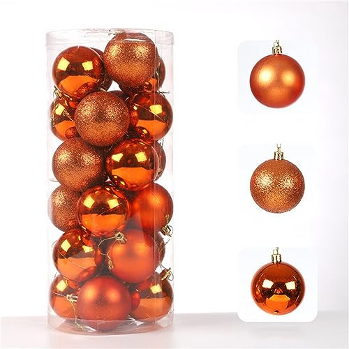 Weihnachtsschmuck für drinnen und draußen, 60 mm, Christbaumkugel, hängende Party, Ornament, Dekorationsset, Frohe Weihnachten und Frohes Neues Jahr